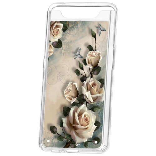фото Чехол на samsung galaxy a80 kruche print белые розы