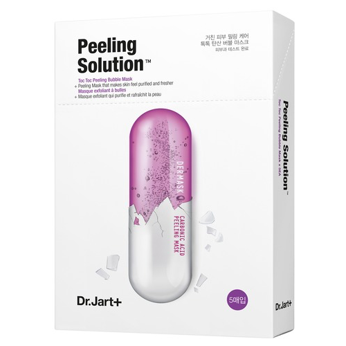 фото Dr.jart+ двухступенчатая отшелушивающая маска dermask ultra jet peeling solution 28 г 5 шт.