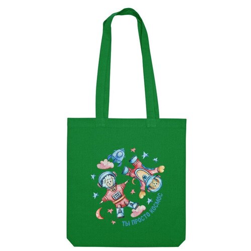 фото Сумка шоппер us basic, зеленый