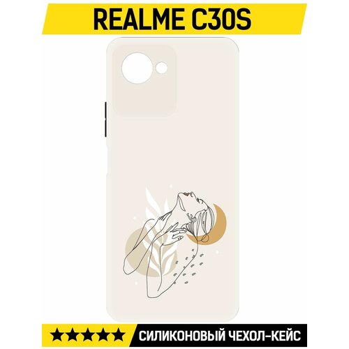 Чехол-накладка Krutoff Soft Case Женственность для Realme C30s черный чехол накладка krutoff soft case женственность для realme 11 pro черный