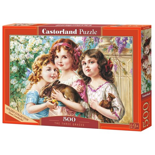 Пазл Castorland Три грации, B-53759, 500 дет., разноцветный пазл castorland ласточкино гнездо b 53131 500 дет разноцветный