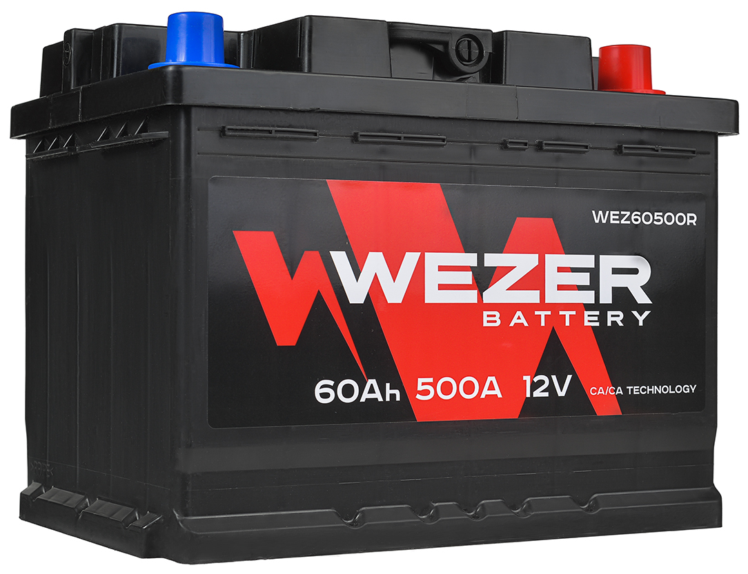 WEZ60500R WEZER WEZ60500R_аккумуляторная батарея! 60Ah 500A +справа 242/175/190\