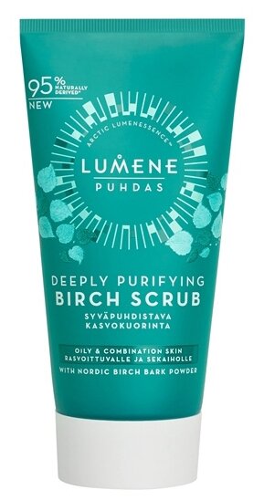 Lumene скраб для лица Puhdas Deeply Purifying Birch Scrub, 75 мл