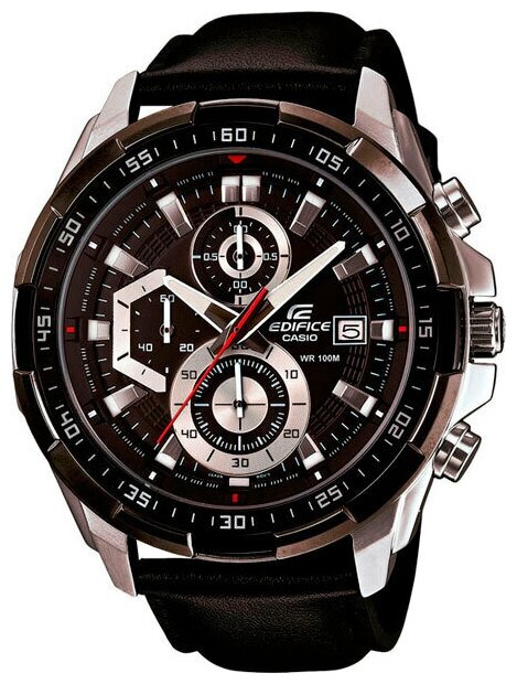 Наручные часы CASIO Edifice EFR-539L-1A, черный, серебряный
