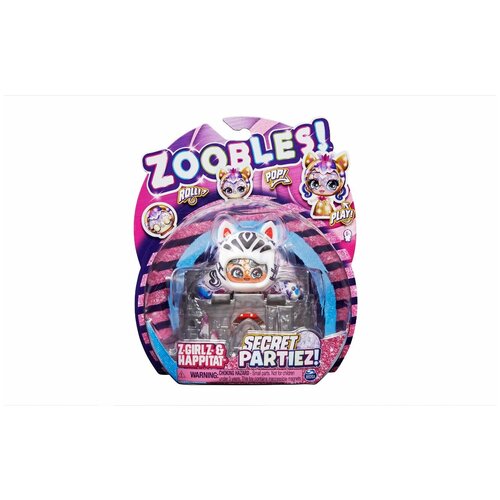 Zoobles Игровой набор Секретная вечеринка трансформирующийся Зебра 6061945/20137627 zoobles малышка зу секретная вечеринка 6061945 20137630