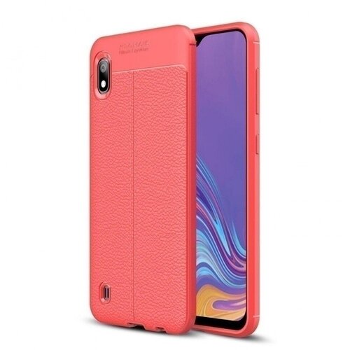 Накладка силиконовая для Samsung Galaxy A10 A105 под кожу красная