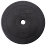 Диск пластиковый BB-203 5 кг, d=26 мм, черный, BASEFIT