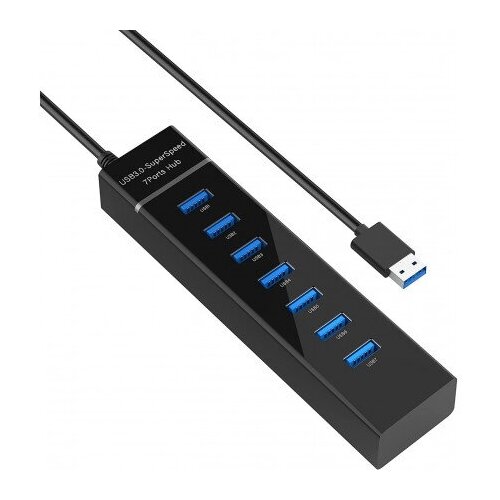 USB хаб 1xUSB 30 6xUSB 20 F в USB 30 Type A M KS-is KS-569 с БП 152500₽
