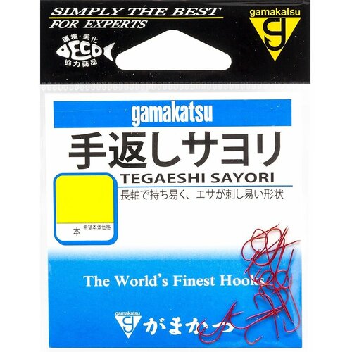 Крючки одинарные Gamakatsu TEGAESHI SAYORI BN #4 (20 шт) / Для ловли плотвы / Японские крючки крючки японские gamakatsu fishing hooks 26008