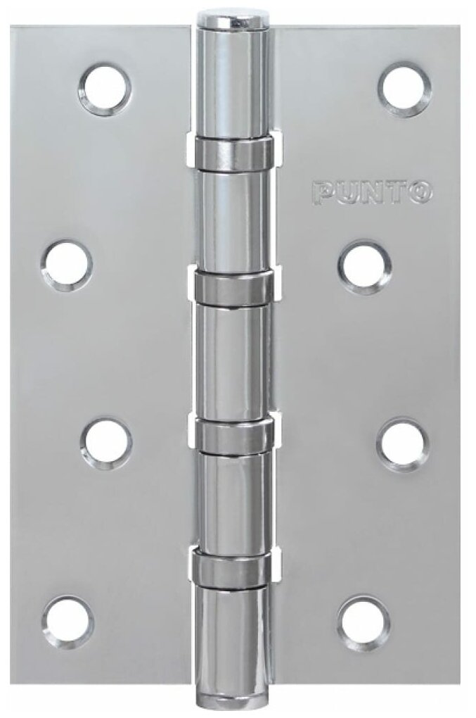 Универсальная дверная петля Punto IN4100U CP 2 шт (4BB 100 x 70 x 25) хром для межкомнатных дверей (Врезная карточная петля навесы)