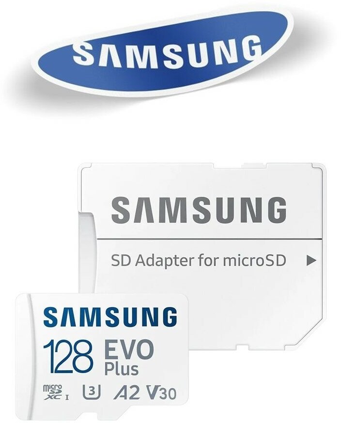 Карта памяти Samsung microSDXC 64GB EVO PLUS microSDXC Class 10 UHS-I, U1 + SD адаптер MB-MC64KA/APC - фото №2