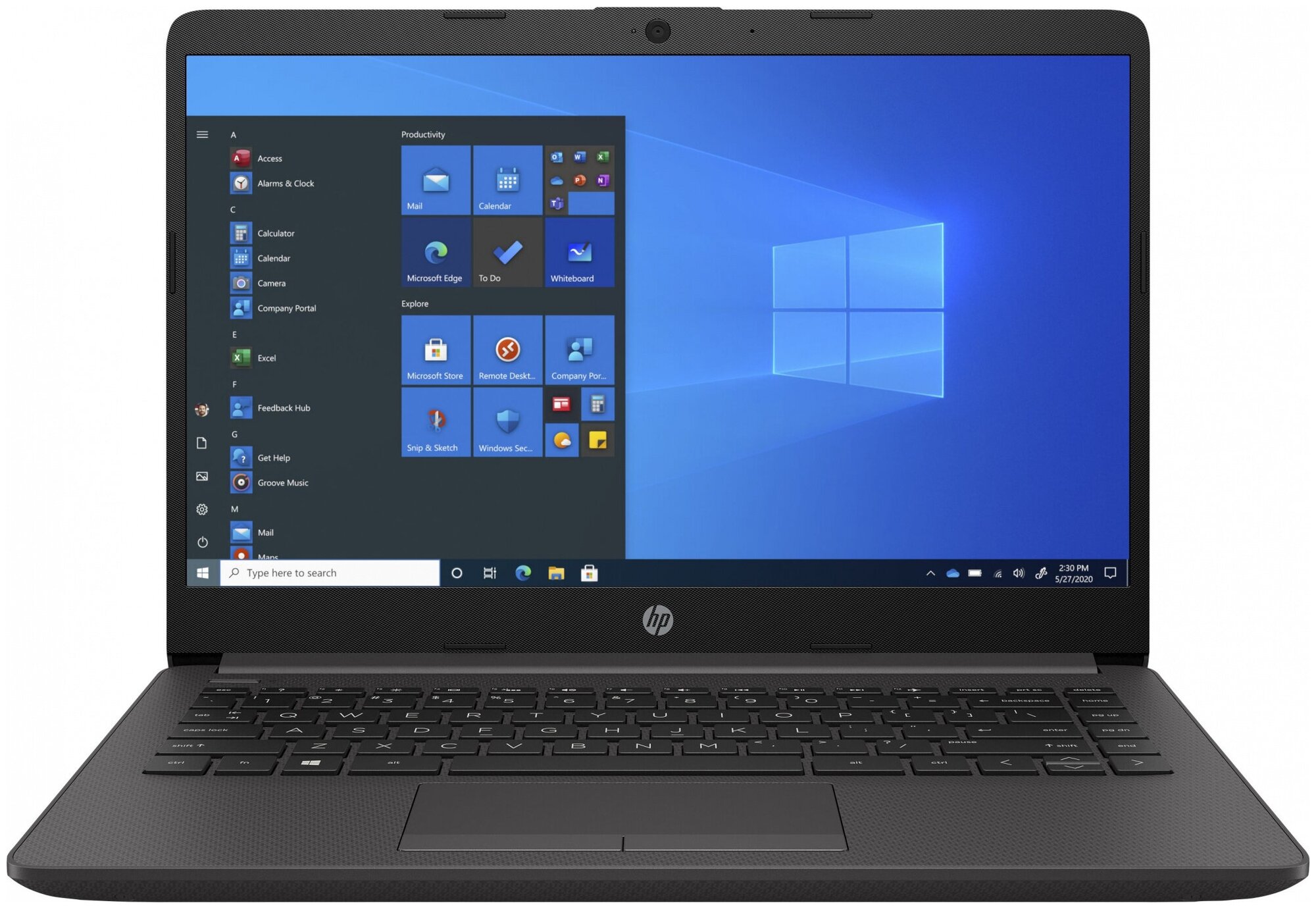 Ноутбук HP 240 G8 Core i5 1035G1 8Gb SSD256Gb Intel UHD Graphics 14" IPS FHD (1920x1080) Windows 10 Home 64 black WiFi B