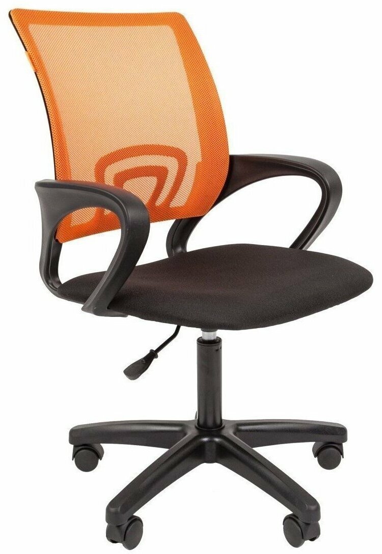 Офисное кресло CHAIRMAN 696 LT, ткань/сетка, оранжевый