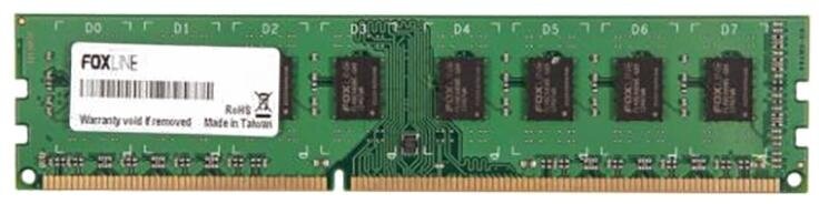 Модуль памяти Foxline DIMM 4GB 1600 DDR3L ECC CL11 1.35V