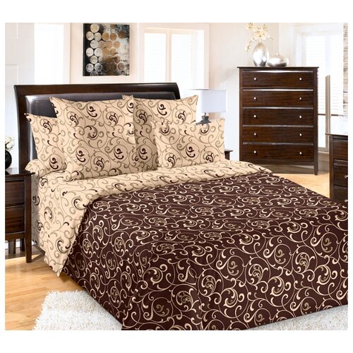 фото Постельное белье «вензель 1», бязь (евро) текс-дизайн