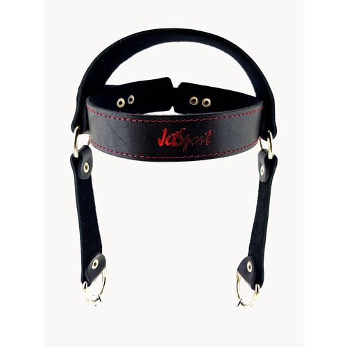 Тренажер для шеи / упряжь / из натуральной кожи JetSport с поворотными лямками