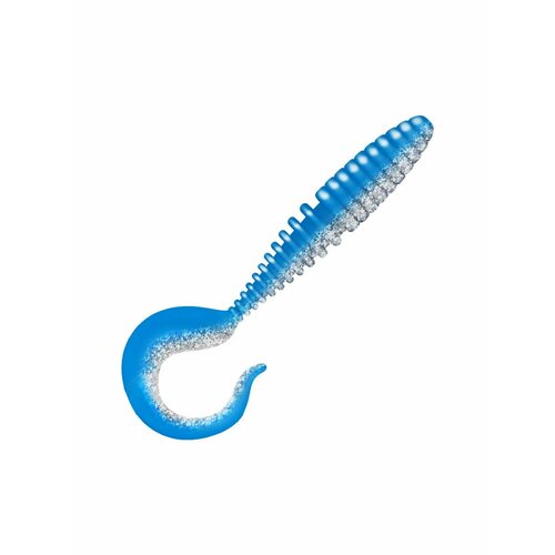 Приманка ZUB-TWIST 75 мм-6 шт, (цвет 037) голубой верх-натурал низ