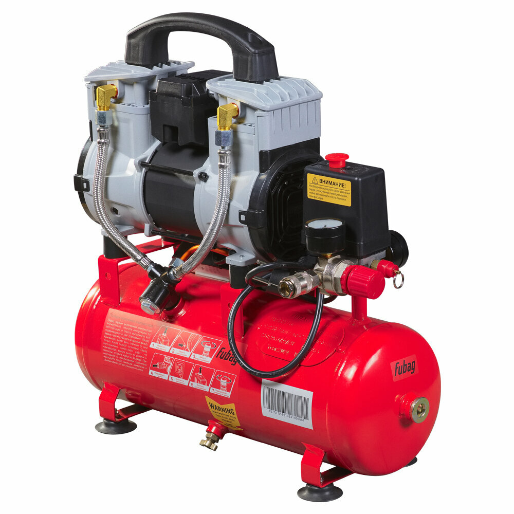 Компрессор воздушный безмасляный малошумный FUBAG OLS 190/10 CM1.6 190 л/мин ресивер 10 8 бар 220 В