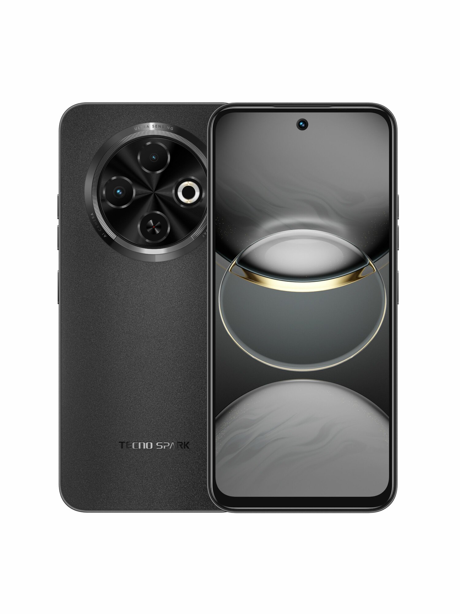 Смартфон TECNO "Orbit Black", 8/256ГБ, NFC, Dual SIM, камера 48Мп