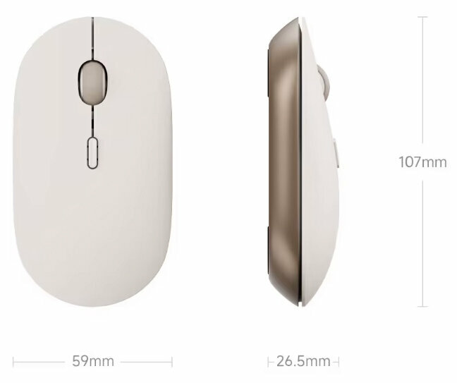 Изображение Беспроводная мышь Xiaomi Mi Portable Mouse 3 (XMBXSB01YM) Sand Gold