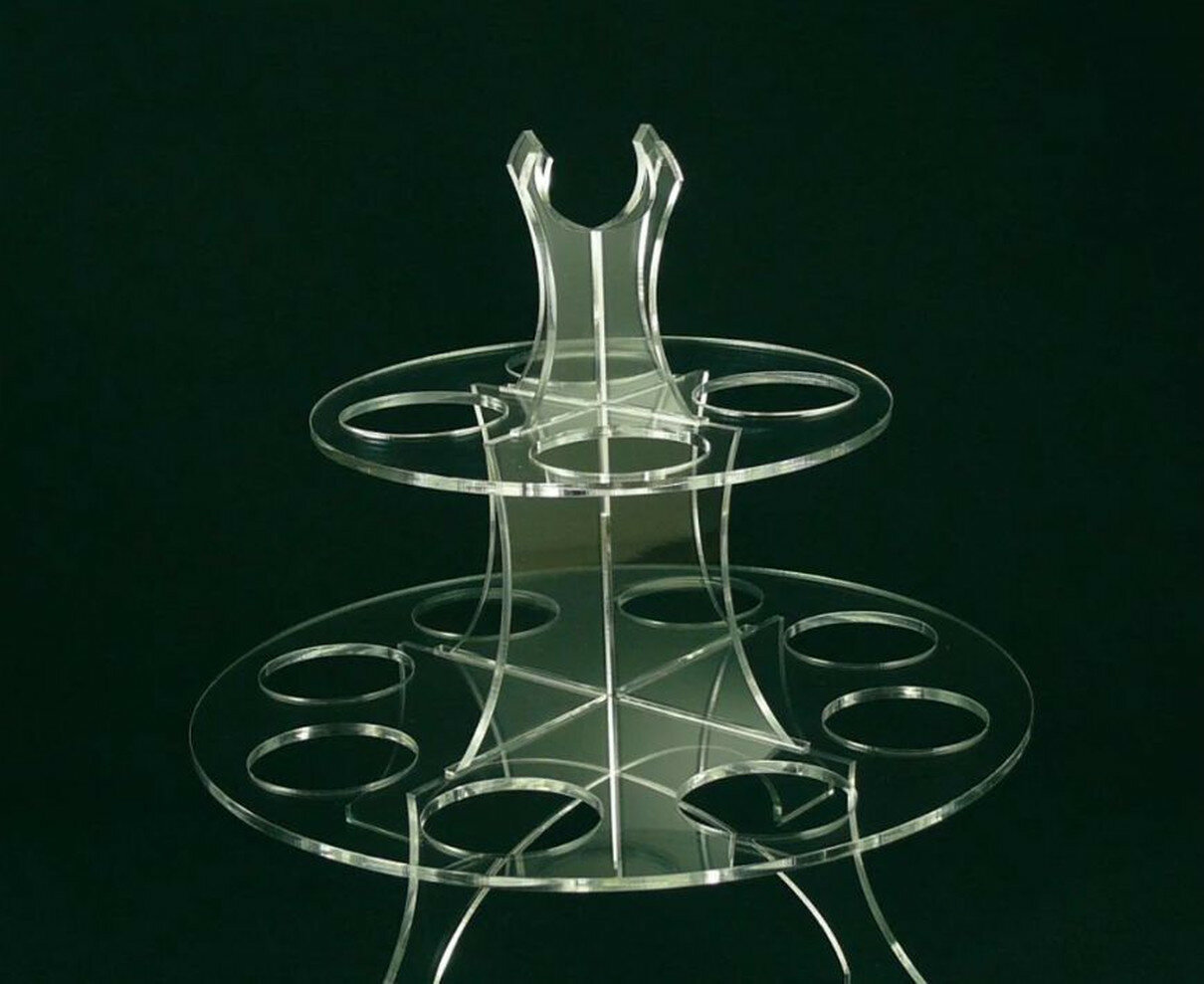 Подставка многоуровневая для пасхальных яиц, цвет прозрачный — фото 1
