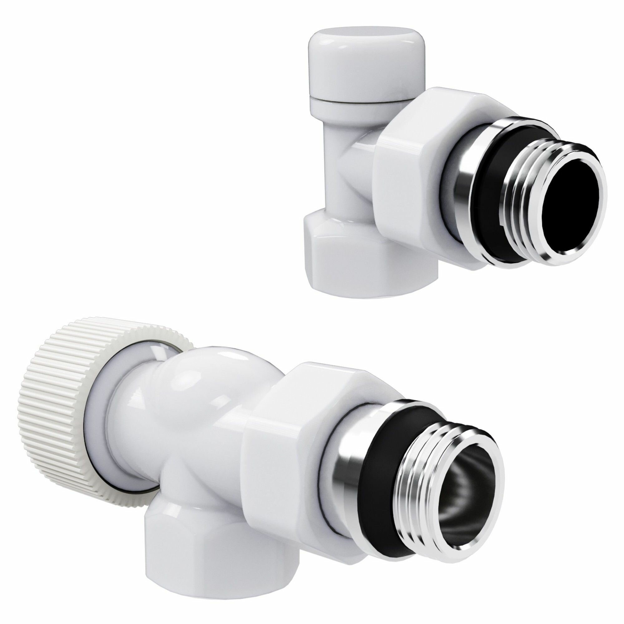 Набор термостатический осевой Royal Thermo Design 1/2"М30х15 (Белый)