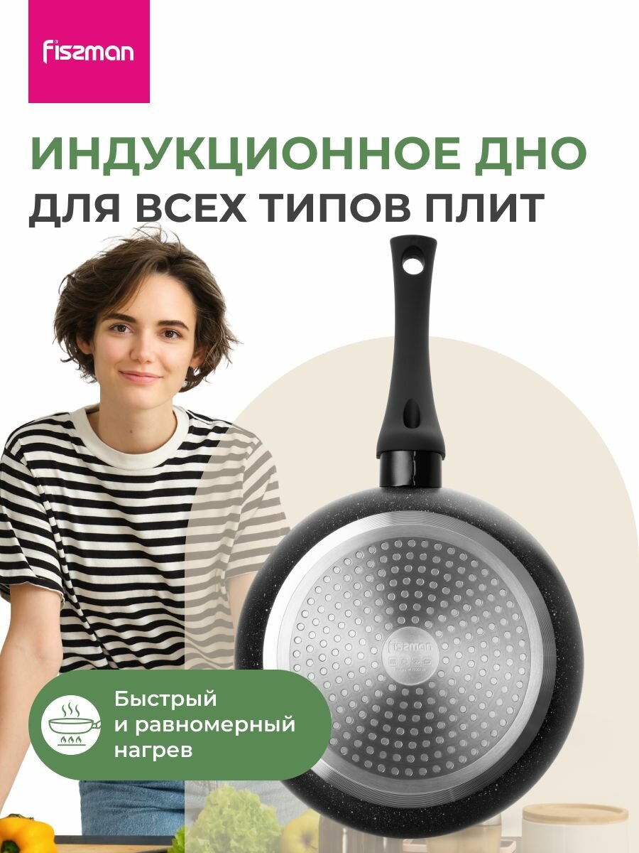 Сковорода с антипригарным покрытием для всех типов плит JILL 20 см — фото 1