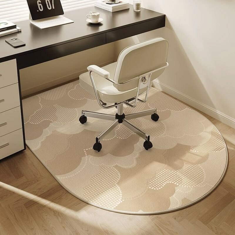 Rugs french style with antislip base and flower pattern for home office and lounge areas