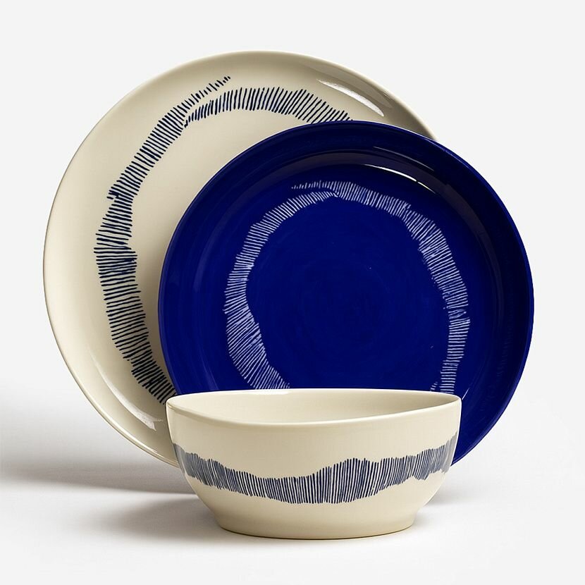 Ottolenghi Feast II White/Blue Сервиз на 2 персоны