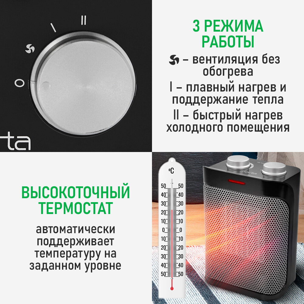 Обогреватель тепловая пушка тепловентилятор MARTA MT-2524 серебряный жемчуг — фото 1