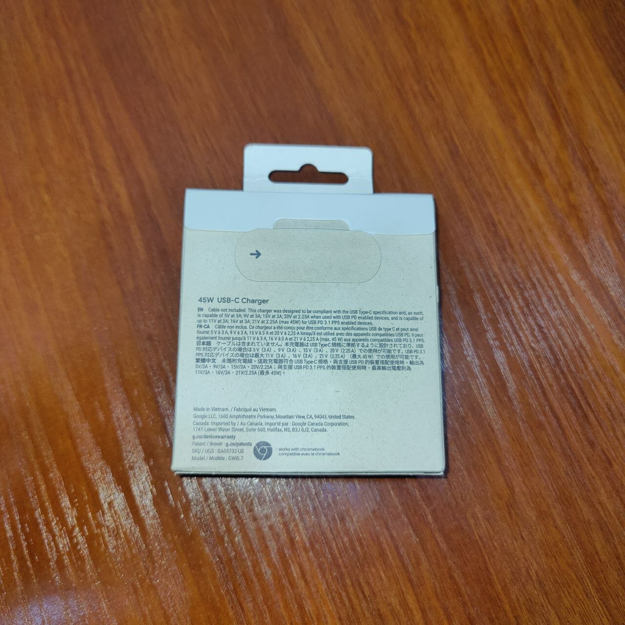 Google Pixel 45W USB-C, Original, зарядное устройство zaryadlovchi adapter — фото 1