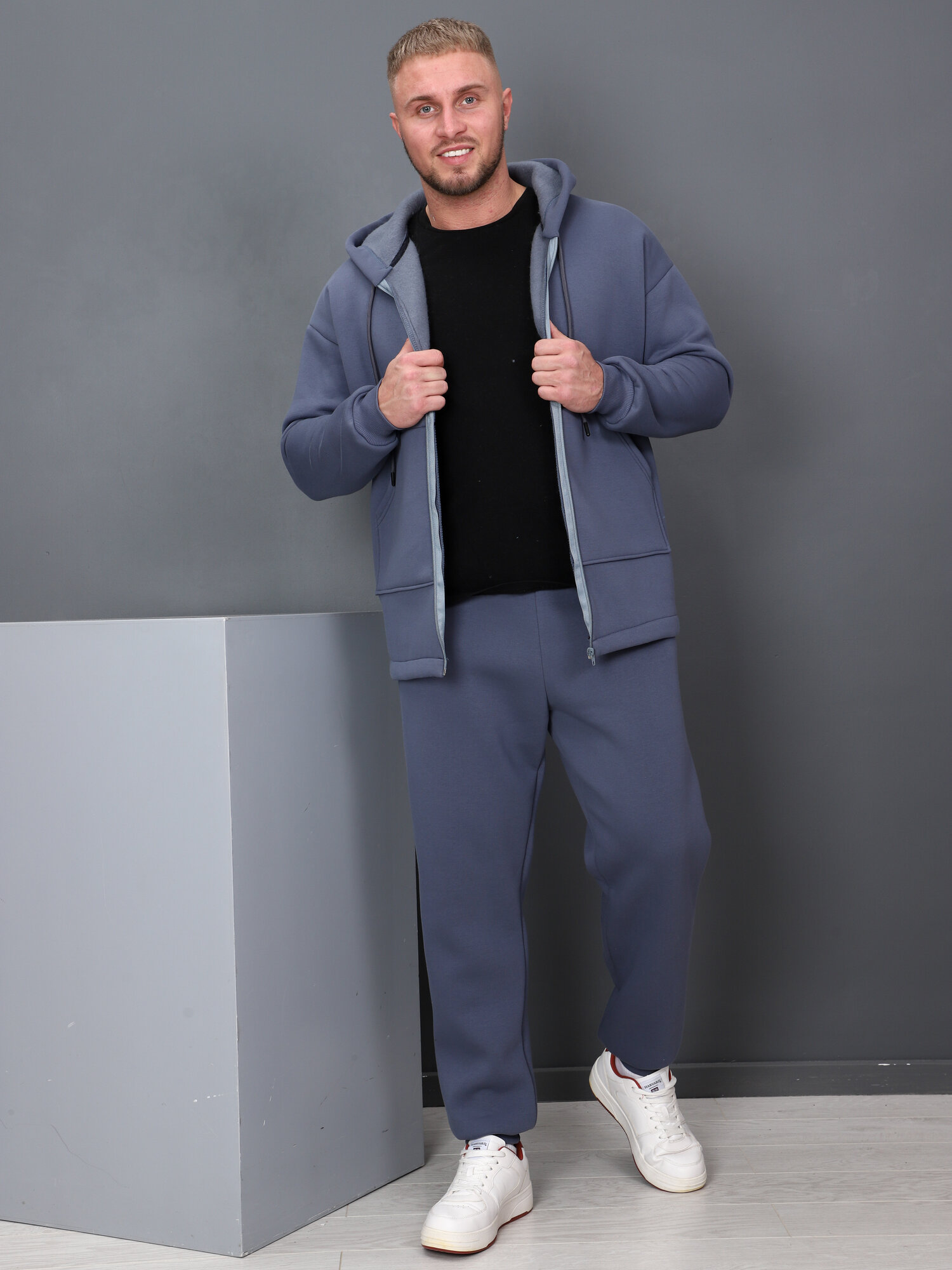 Комплект одежды IvCapriz теплый с начесом размер 46 серый