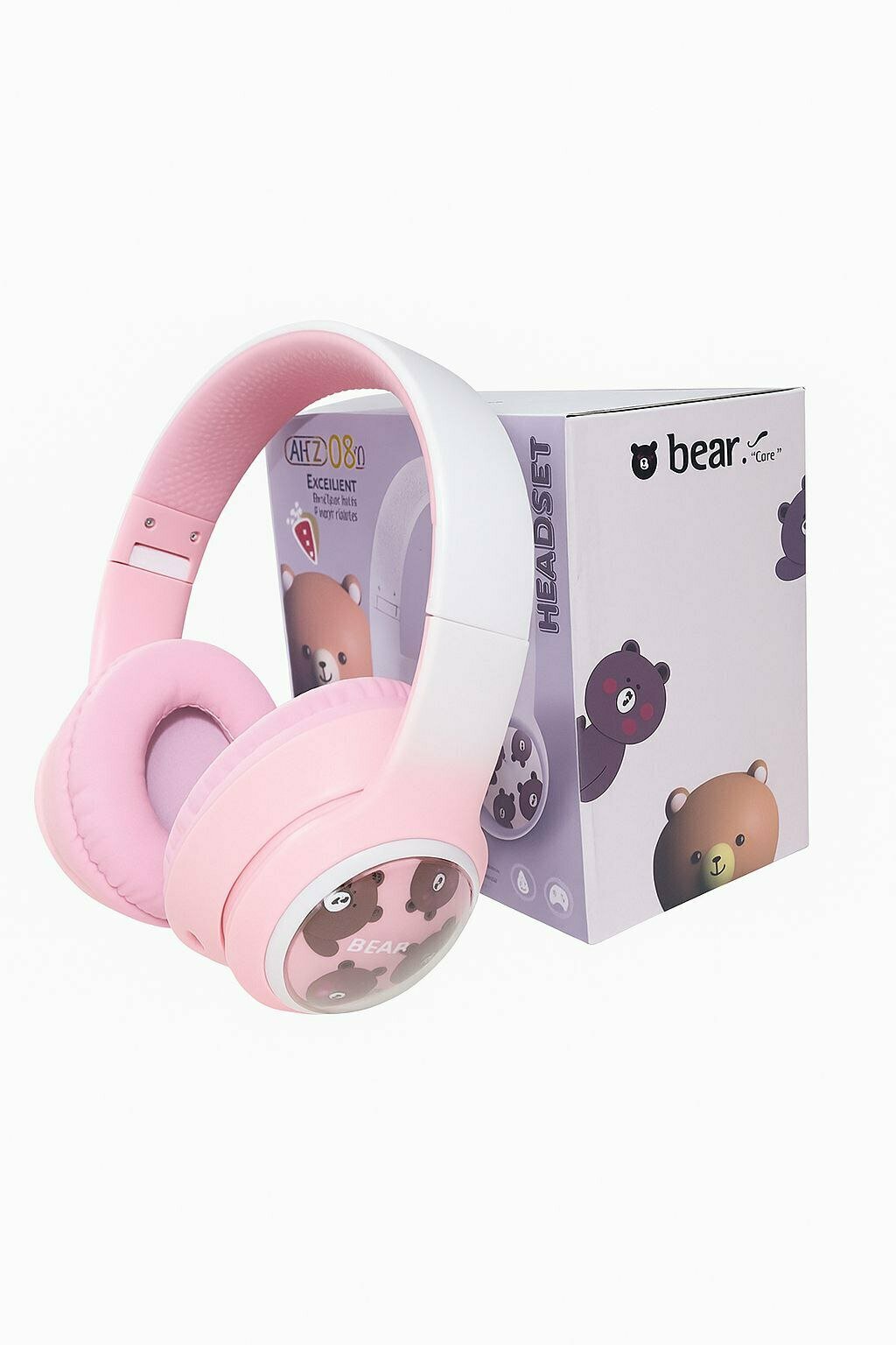 Bear. AKZ-08d — Беспроводная игровая гарнитура, Bluetooth, цвет розовый