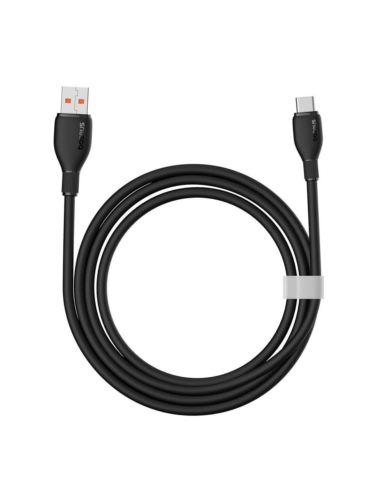 Кабель Baseus Fast Charging USB to Type-C 100W 2m Black — фото 1