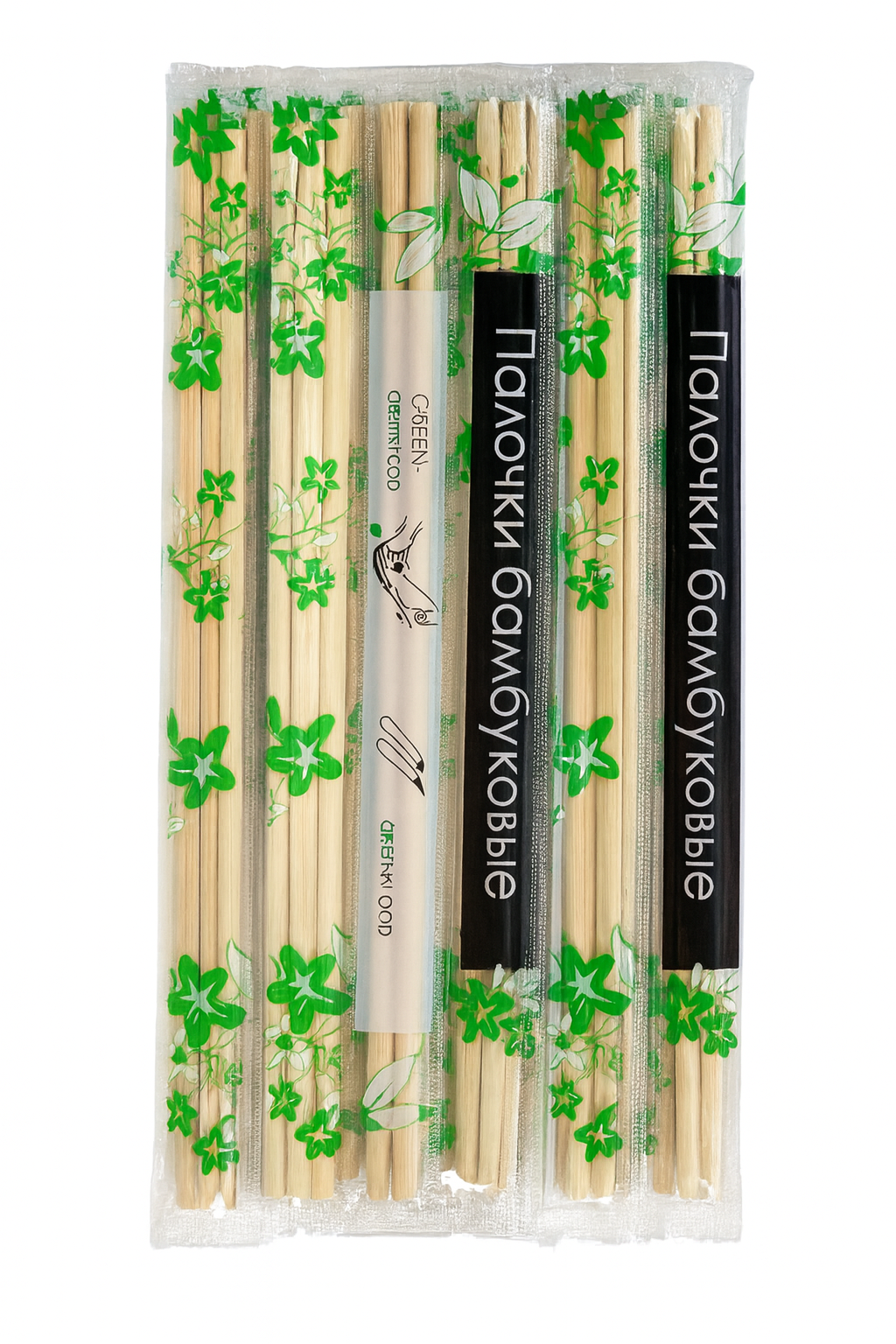 Палочки для еды Green Food в пластике 22 5 см 100 шт