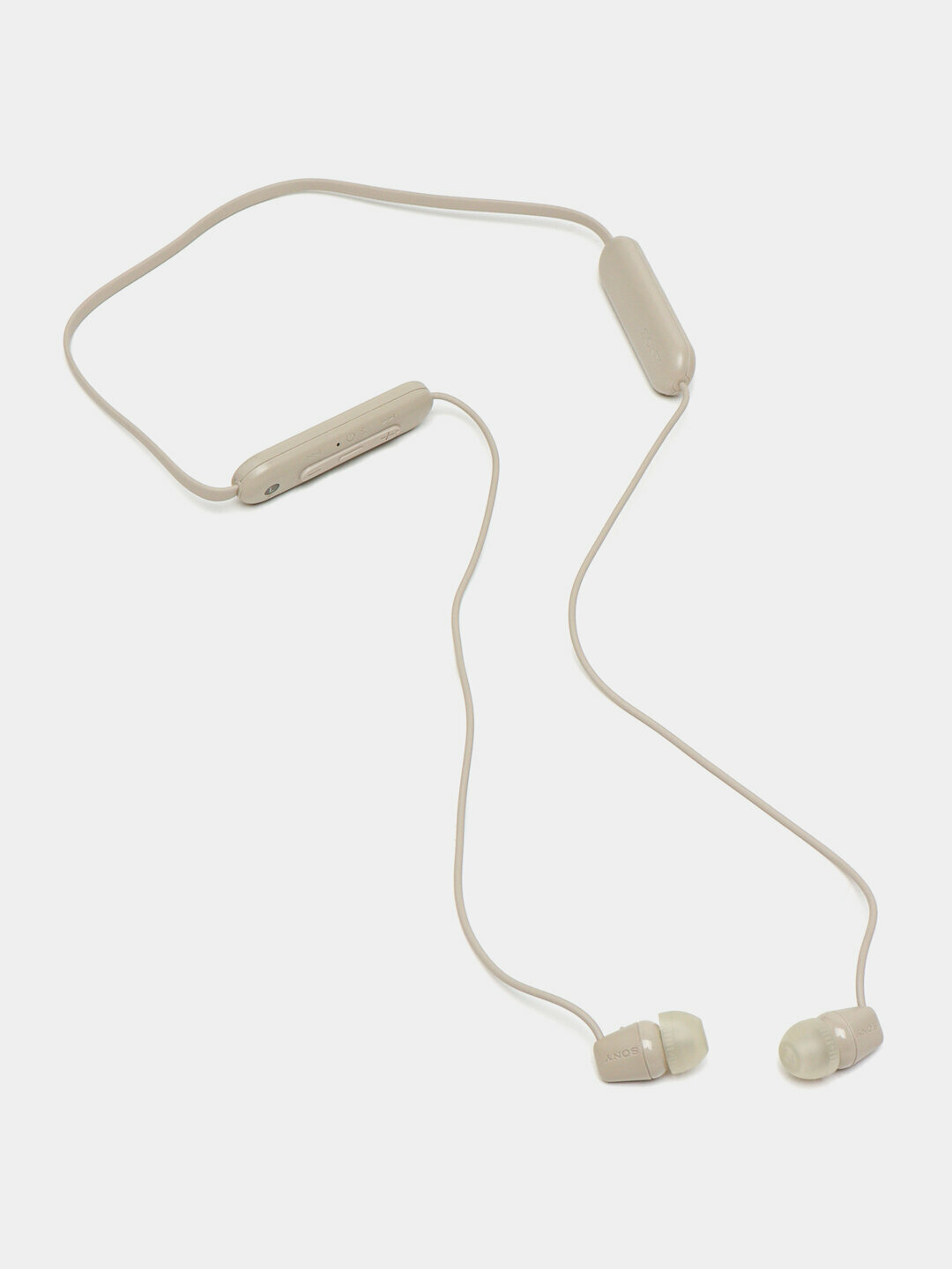 Наушники SONY WI-C100, проводные, mini jack 3,5', White, c микрофоном — фото 1