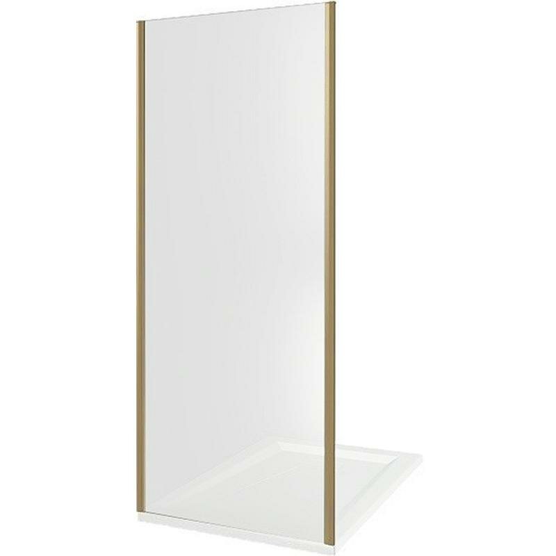 Душевая стенка Good Door Jazze SP-90-C-G 90 профиль Золото стекло прозрачное