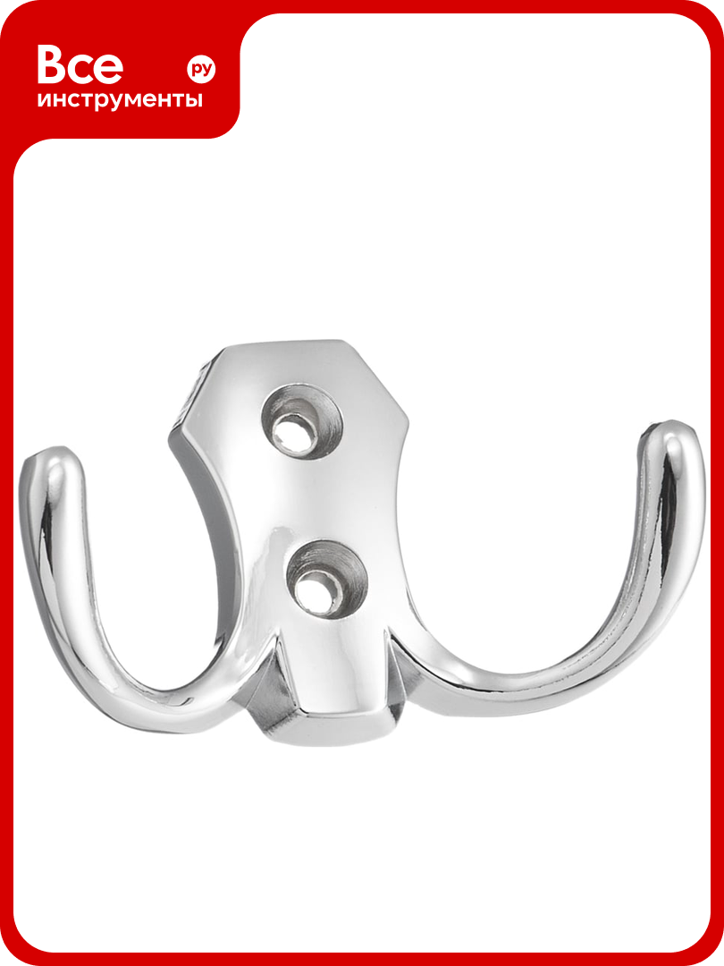 Мебельный крючок KERRON Д82 Ш45 В26 хром KR 0020