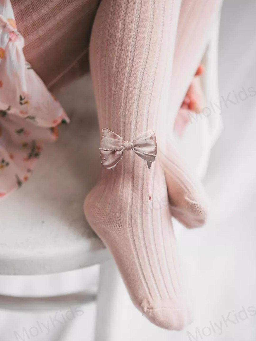 Колготки , размер 4-6, бледно-розовый — фото 1