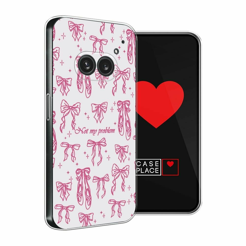 Чехол на Nothing Phone 2a/2a Plus / Нотинг Фон 2а/2a Плюс с принтом "Not my problem 1" — фото 1