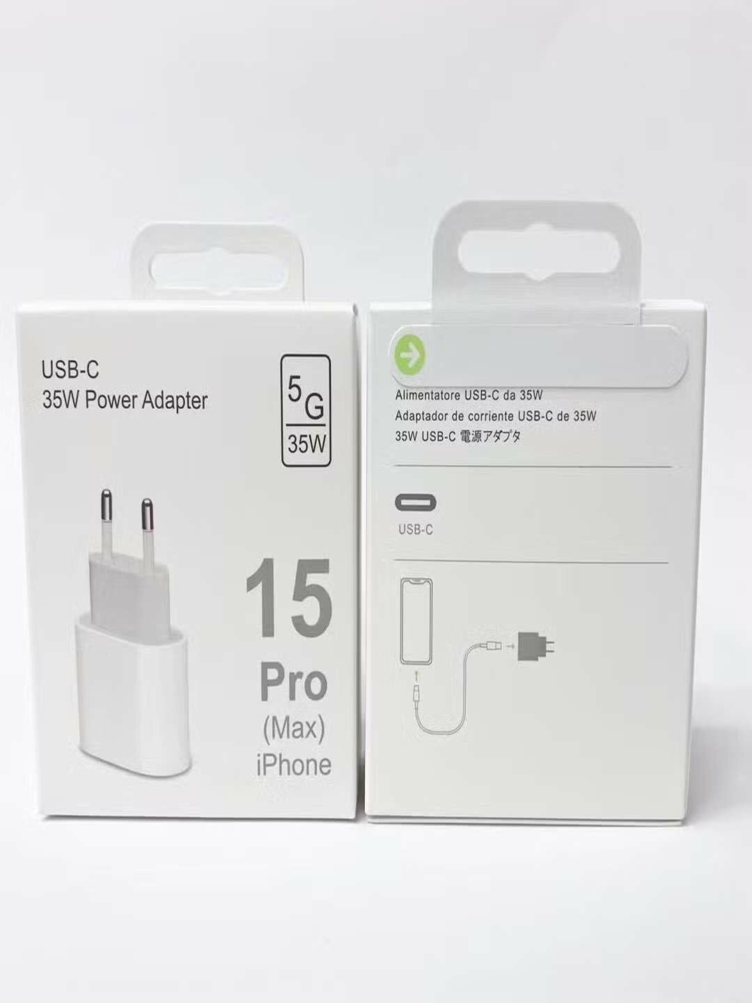 Блок питания, быстрая зарядка для 15, 15 Pro, 35 Вт, Type-C.