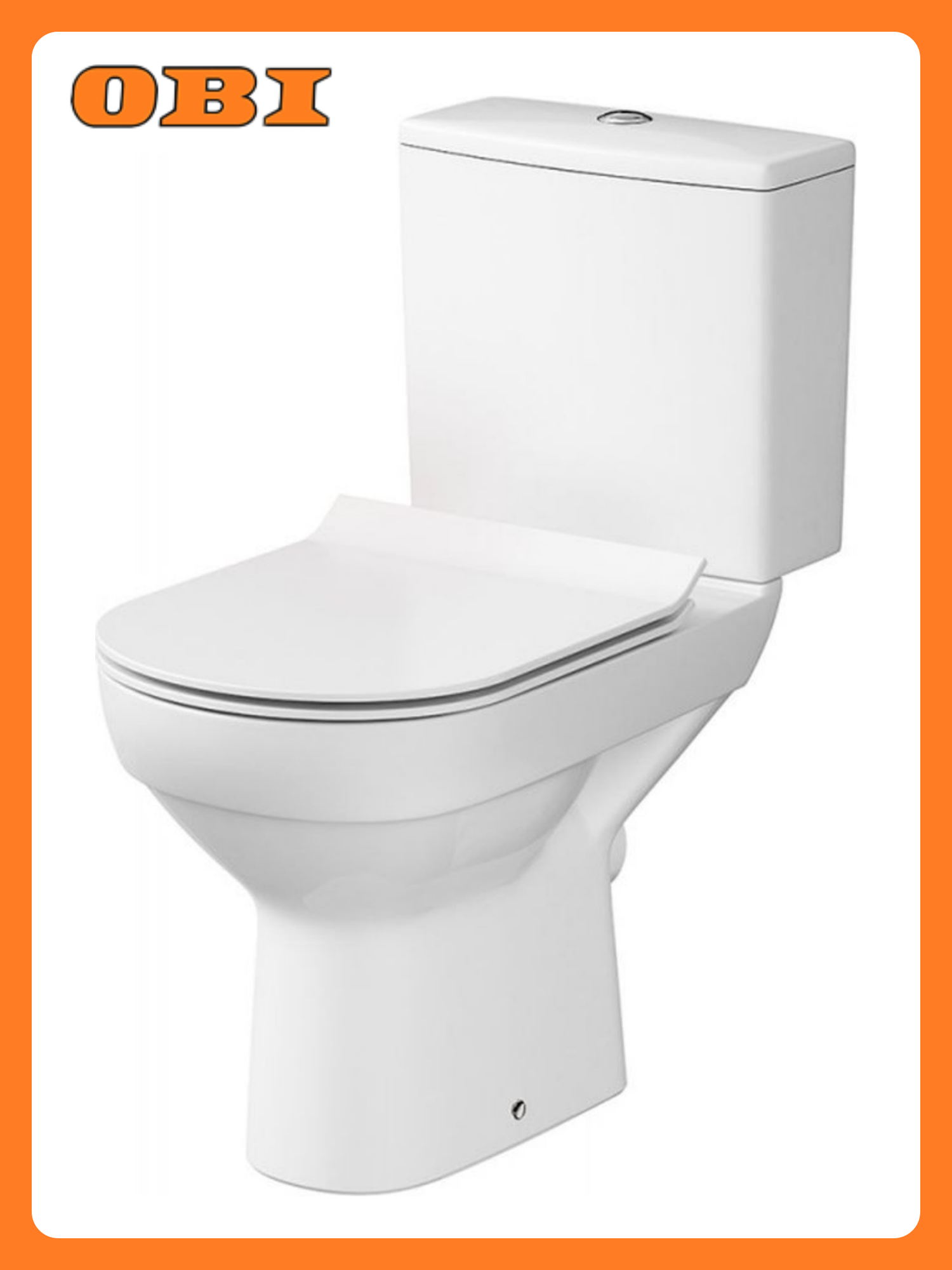 Напольный унитаз Cersanit City горизонтальный выпуск безободковый