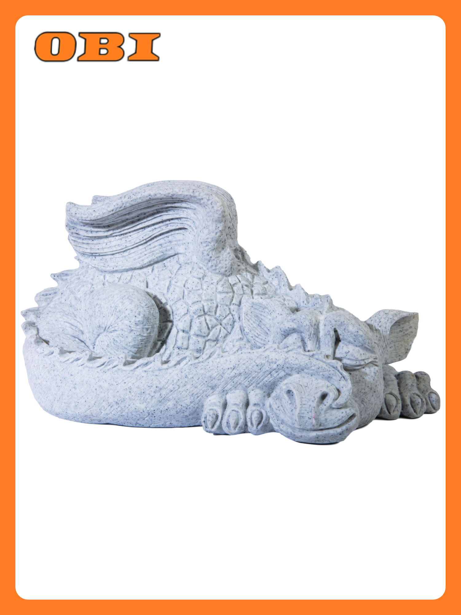 Садовая фигура Спящий Дракон 29 см