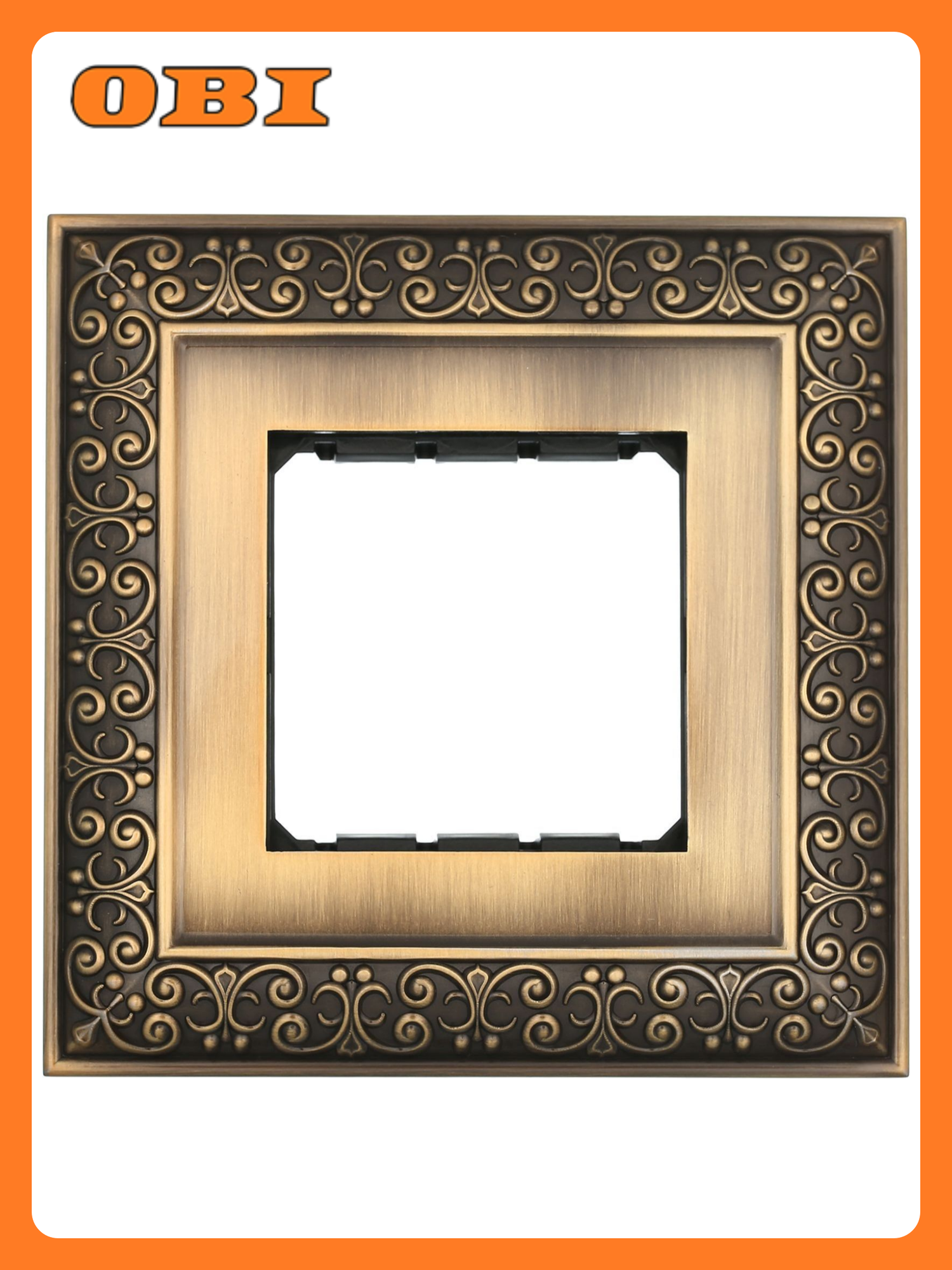 Рамка LK Studio 854120-1 ABS пластик подсветка цвет бронза