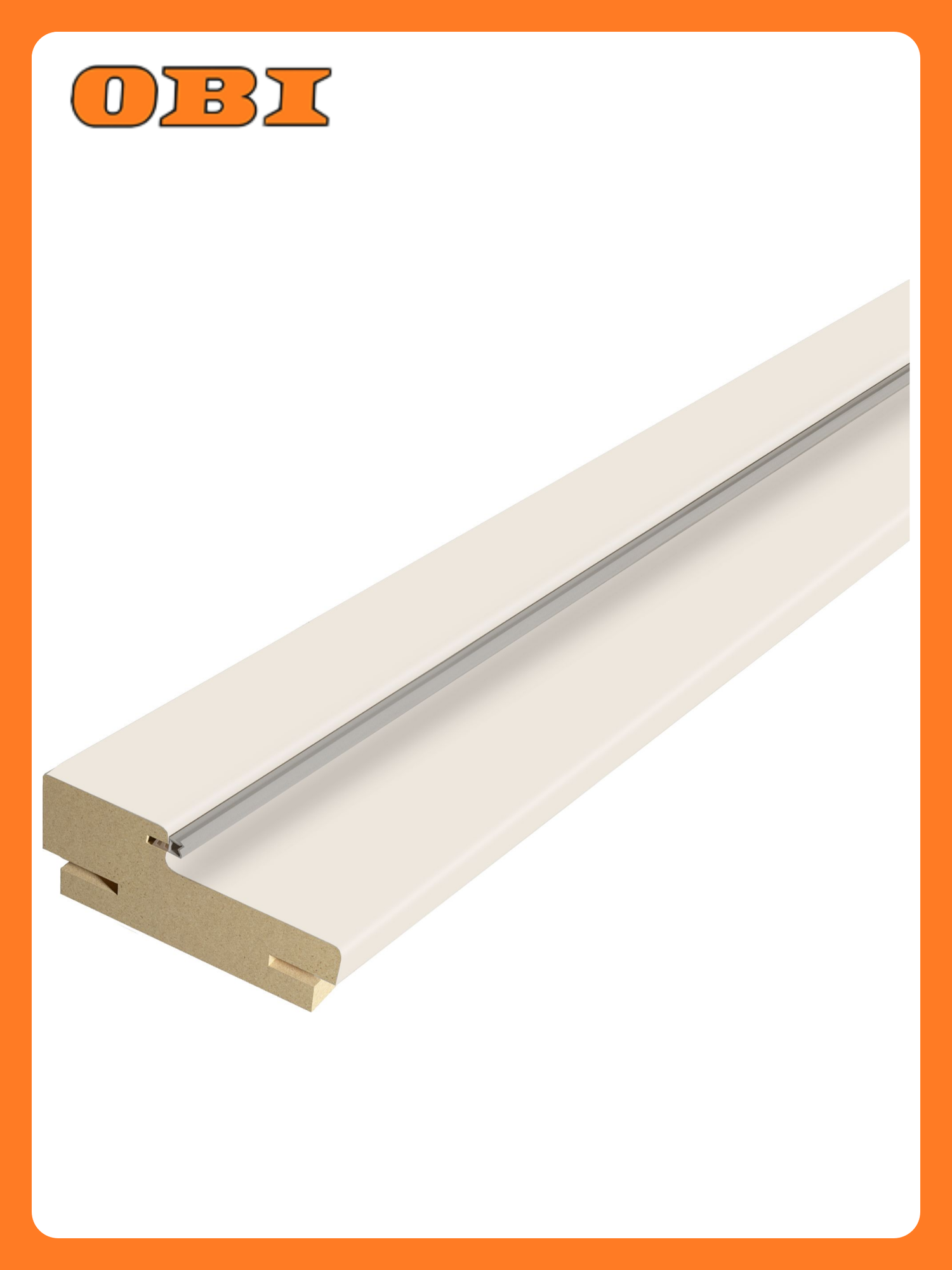 Дверная коробка VELLDORIS экошпон бежевая ваниль уплотнитель телескопическая 2070х74х30мм