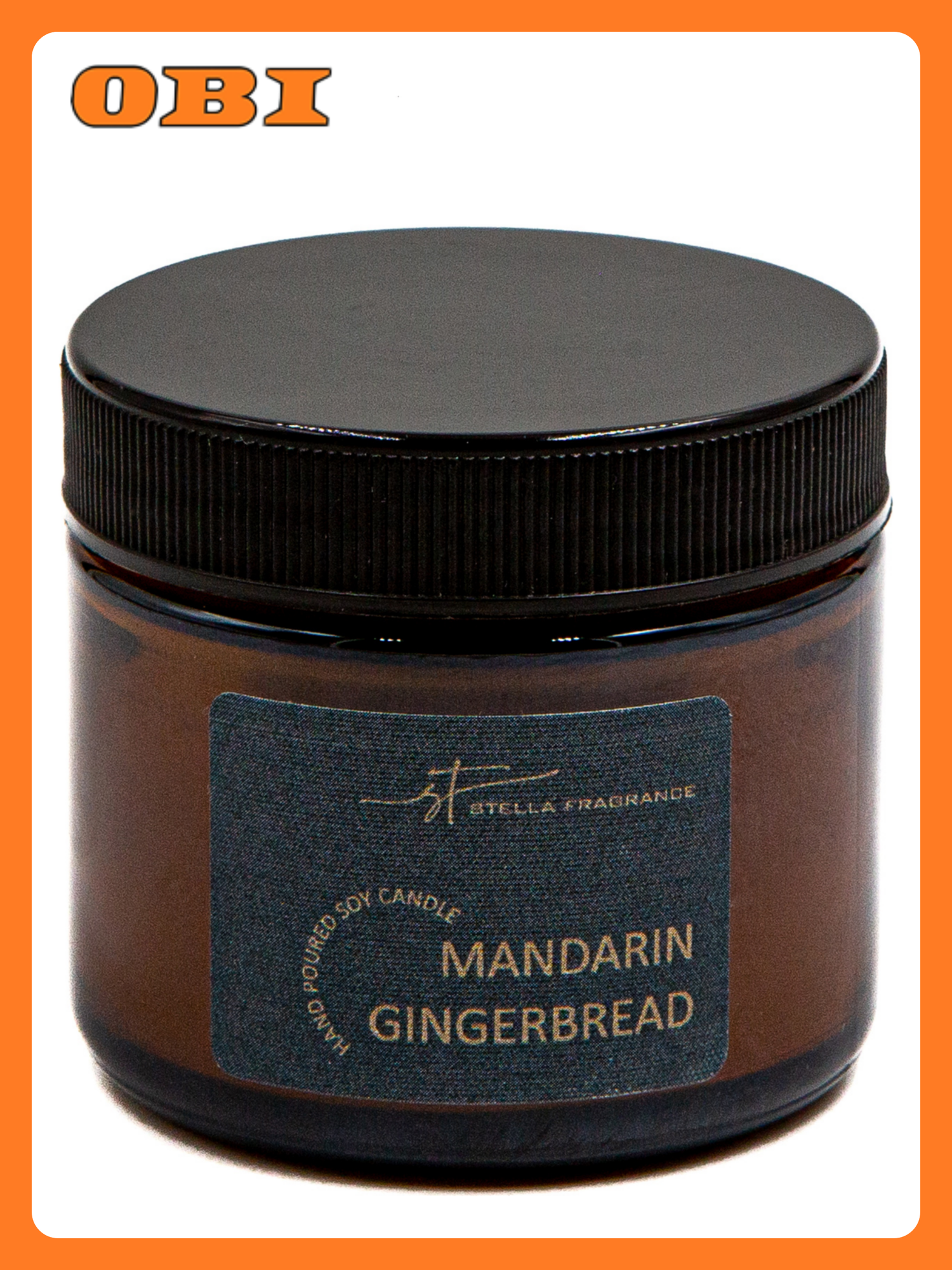 Свеча ароматическая Stella Fragrance  Mandarin Gingerbread   50г