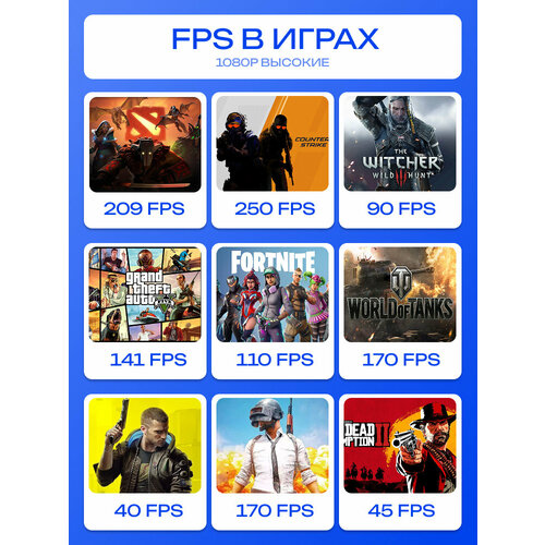 Игровой PC юкомс i7 4770, RX 6400 4GB, SSD 512GB, 16GB DDR3, БП TT450 450W, win 10 pro, White game case