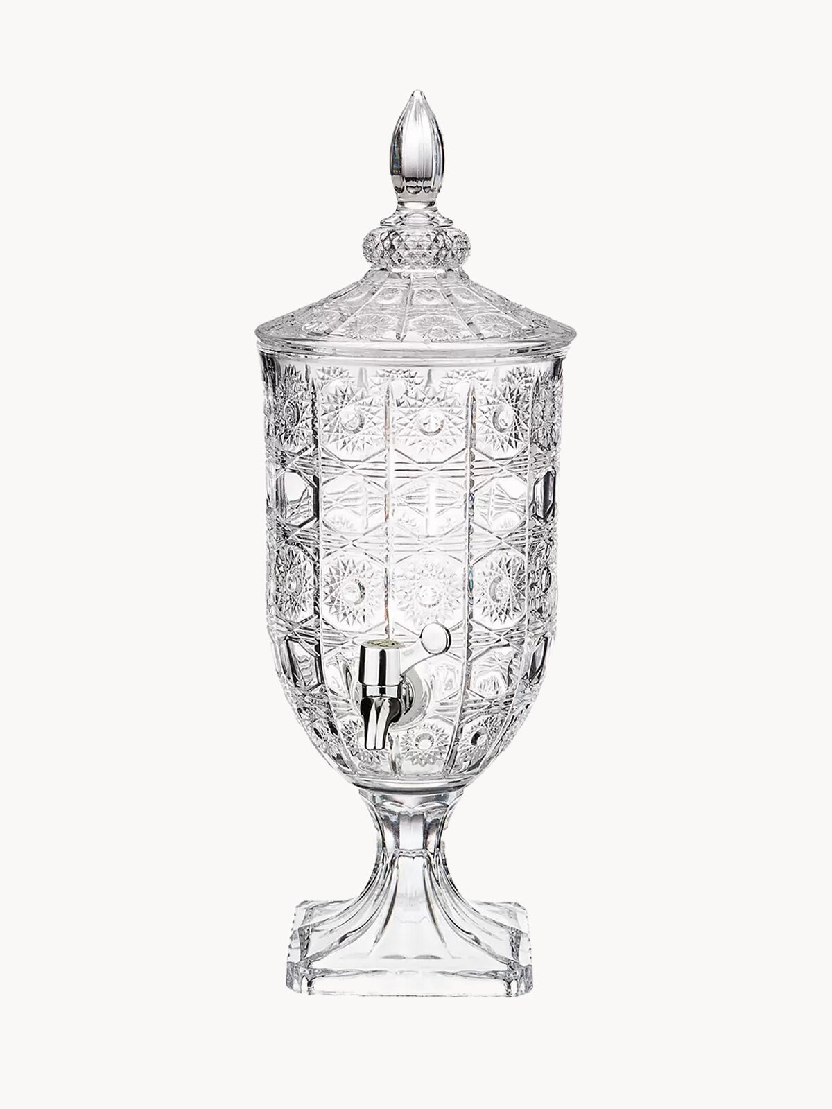 Стеклянная Лимонадница "Муза " с краном, диспенсер для кухни 2 л, лучи