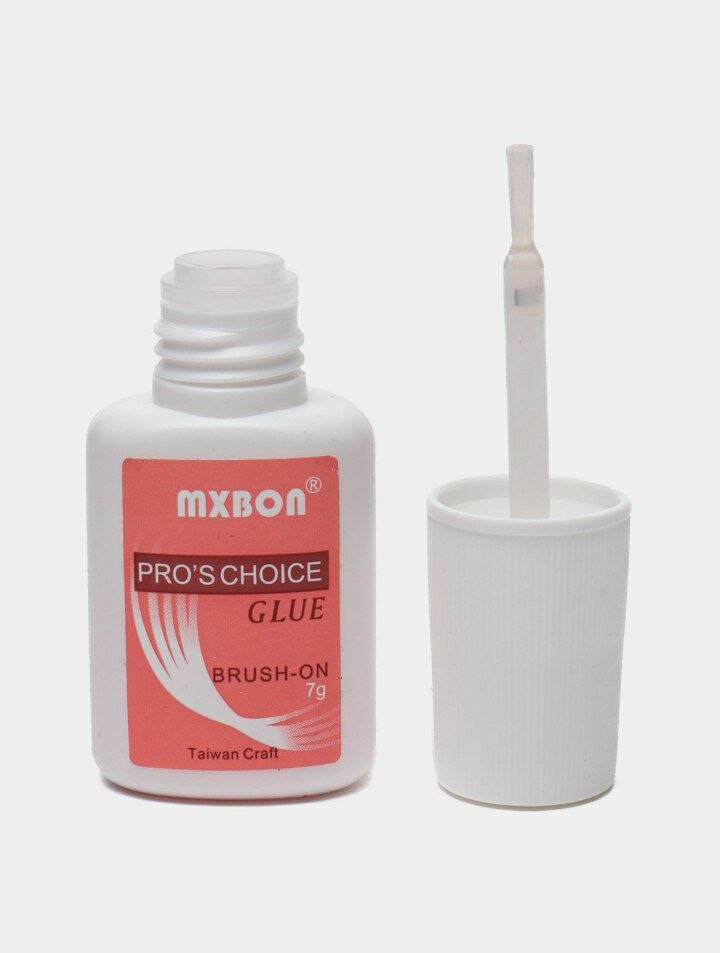 Клей с кисточкой прозрачный Mxbon для искусственных ногтей 7 мг