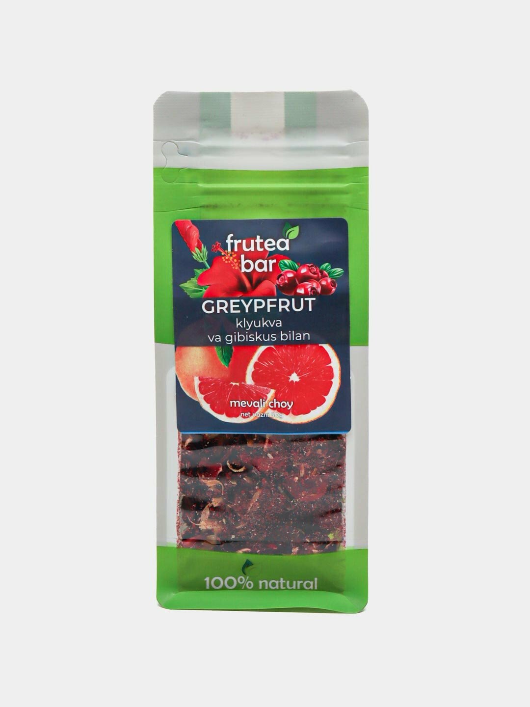 Чайный напитокFruteabar "Грейпфрут с клюквой и гибискусом", сухой рассыпной, 50 гр